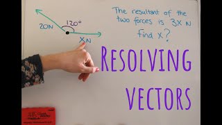 A Level Mechanics  Resolving vectors on force diagrams [upl. by Lottie]