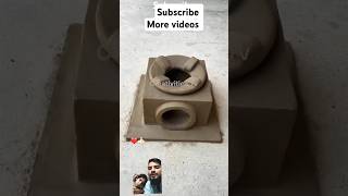 mitti ka chulha beautiful village life clay mud stove making new chulha design chulha making at home [upl. by Palmira]