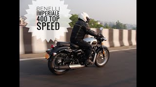 Benelli Imperiale 400 TOP SPEED [upl. by Dene]