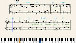 ✉ Måneskin — Le Parole Lontane Piano Sheet Music [upl. by Arsuy]