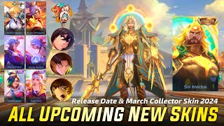 MOBILE LEGENDS NEW SKIN  ALL UPCOMING 80 NEW SKINS 2024  MARCH COLLECTOR SKIN 2024 [upl. by Cis]