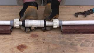 How to repair PVC pipe The Compression Fitting [upl. by Roban367]