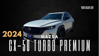 2024 Mazda CX50 Turbo Premium Overview [upl. by Thorlay31]