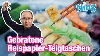 Gebratene ReispapierTeigtaschen [upl. by Ahsinoj]