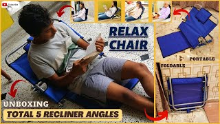 Multifunctional Recliner Adjustable Folding Relax FloorBed Chair Unboxing amp Review [upl. by Puiia]