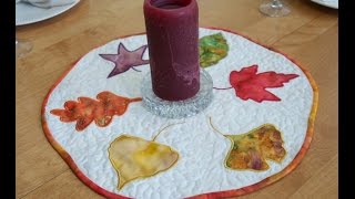 Autumn Table Topper Applique [upl. by Oyek214]