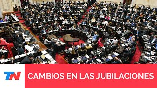 LEY DE BASES I Se aprobó con 125 votos afirmativos el capítulo referido a las jubilaciones [upl. by Limber506]