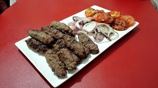 طريقة سهلة لعمل كفتة مشوية على الفحم  كباب مشوي  kofta [upl. by Katha]