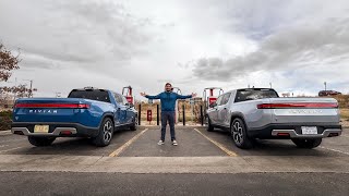 Rivian R1T Max vs Large Pack Highway Range  Capacity Test 10k Gives You How Much More Range [upl. by Emoraj65]