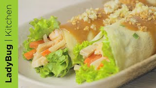 PALM FRESH Spring Rolls  LUMPIANG UBOD [upl. by Savory]