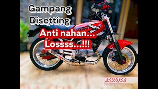 Knalpot Gampang Disetting RX KING  EQUATOR RACING PRODUK  terbaik automobile rxking135cc [upl. by Grimes]