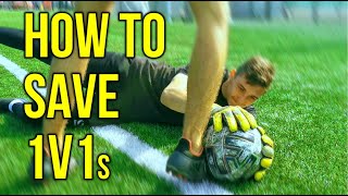 How To Save 1v1s  Goalkeeper Tips and Drills  1v1 Tutorial [upl. by Buck]