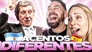 ESPAÑOLES REACCIONAN a LOS ACENTOS ARGENTINOS 🇦🇷 Ft Luis Landriscina [upl. by Atimad]