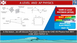 AS Level PHYS 9702 PAPER 1  MayJune 2023  Paper 12  970212MJ23  Detailed SolutionPart 03 [upl. by Yedorb]