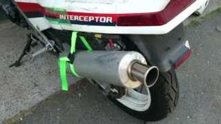 VFR750F RC24 Left Side Exhaust [upl. by Sicular]