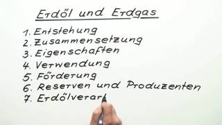 ERDÖL UND ERDGAS ALS KOHLENWASSERSTOFFE  Chemie [upl. by Einad]