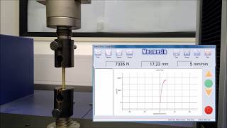 Ultimate Tensile Strength UTS Test Demonstration [upl. by Neellok]