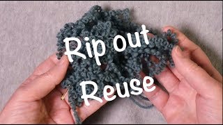 Reusing Yarn  Technique Tuesday [upl. by Refinneg]