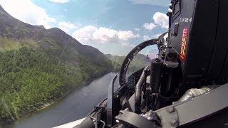 Flying the Typhoon Through the Mach Loop at Low Level [upl. by Yrred776]