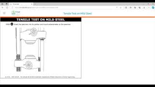 Tension test for Ductile material using extensometer on Universal Testing Machine  Solid Mechanics [upl. by Nomde389]