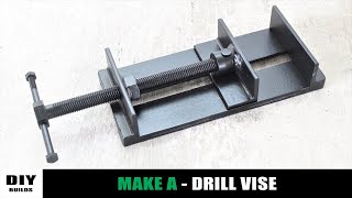 Make A Metal Mini Drill Vise  How To Make Metal Vise  DIY Homemade Vise [upl. by Willet]