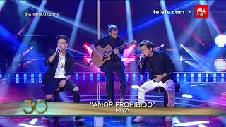 MYA Maxi Espíndola y Agus Bernasconi cantan quotAmor Prohibidoquot y quotDía y Nochequot  Susana Giménez 2017 [upl. by Rorie]