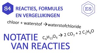 S4 reacties formules en vergelijkingen  Notatie van reacties [upl. by Ahsenal554]