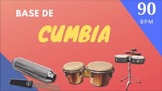 Base De CUMBIA Para IMPROVISAR 90 Bpm Octapad Timbal Guiro [upl. by Matelda]