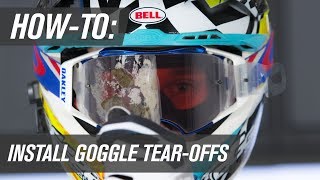 How To Install Motocross Goggle Tear Offs [upl. by Eenerb]