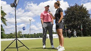 Rory McIlroy and Amanda Balionis share embrace when cameras are switched off [upl. by Nilrah]