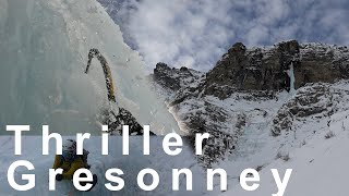 Thriller 92 Cascade de glace Gressoney la Trinité Vallée d Aoste montagne alpinisme [upl. by Carpenter450]