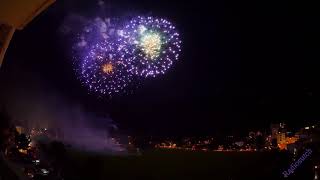 Swiss National Day 1st August 2017  Interlaken Fireworks 4K UHD  Full Display [upl. by Yadnus64]