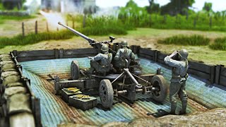 Build a AntiAircraft Gun position  Tilt Shift [upl. by Bryant269]