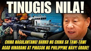 CHINA NAGULANTANG BARKO NG CHINA SA TAWITAWI AGAD HINARANG AT PINASOK NG PHILIPPINE NAVY GRABE [upl. by Evadnee633]