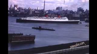 RMS Queen Elizabeth Departs New York for the Final Time in 1968 [upl. by Fiedler]