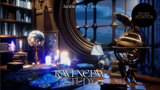 Harry Potter Ravenclaw Study Library Room 💙 Cozy Hogwarts Aesthetic I 2 Hrs 📜🗝️ [upl. by Peskoff]