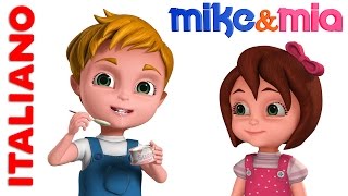 Johny Johny sì papà  Johny Johny Yes Papa  filastrocche per bambini  Mike e Mia [upl. by Florrie]