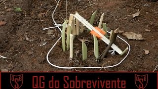 Armadilha do Ed Stafford de aves com gatilho invertido  Preparese [upl. by Rafa]