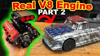 Real V8 Engine in Toy Car  part 2 [upl. by Marney]