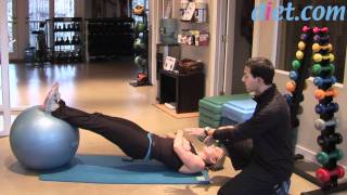 Lower Back and Glutes Ball Exercise [upl. by Ben153]