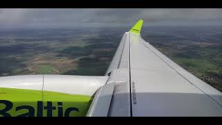 Takeoff airBaltic Airbus A220300 Taking off From Gatwick [upl. by Lanoil885]