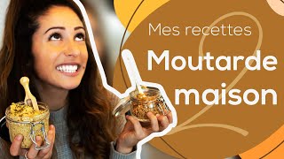 Comment faire sa moutarde maison Deux recettes Facile  Rapide  Original [upl. by Atnauqal]