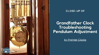 Grandfather Clock Troubleshooting Pendulum Adjustment by Howard Miller at Premier Clocks [upl. by Byrle]