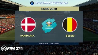 FIFA 21 EURO 2020 • Danimarca vs Belgio quotLukaku spinge il Belgioquot [upl. by Phenice]