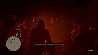 Javier Escuela singing quotCielito lindoquot  Red Dead Redemption 2 Party Scene [upl. by Jeane]