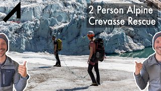 2 Person Alpine Crevasse rescue [upl. by Lalaj]