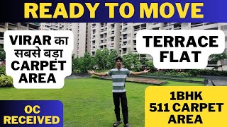 Virar ka sabse bada carpet area  READY TO MOVE FLAT in virar [upl. by Bergerac]