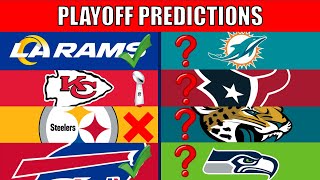 NFL Playoff Predictions 20232024 [upl. by Rudich542]