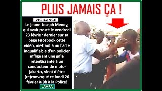 LE POLICIER GIFLEUR PROVOQUE UNE INDIGNATION NATIONALE [upl. by Annawat245]