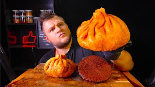 GIANT DUMPLINGS FRIED KHINKALI Hash browns ASMR MUKBANG АСМР МУКБАНГ 먹방 大食い たべる [upl. by Zebada]